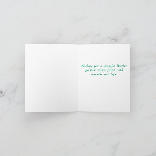 冬の至休日グリーティングカード シーズンカード (内部)