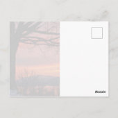 冬の至夕日 ポストカード (裏面)