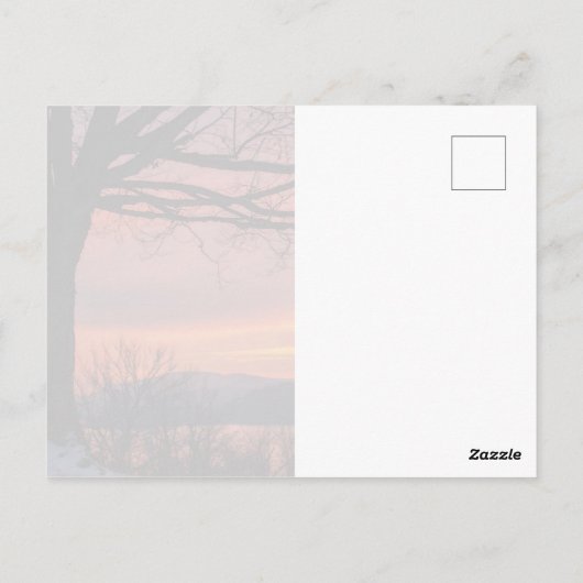 冬の至夕日 ポストカード (裏面)