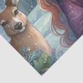 冬の至女神の森をテーマにしたティッシュペーパー 薄葉紙 (詳細)