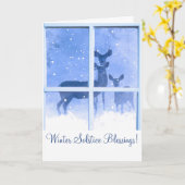 冬の至恵みカード カード (黄色い花)