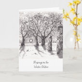 冬の至恵みカード カード (黄色い花)