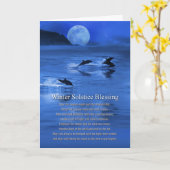 冬の至恵みシードルフィンズの詩 カード (黄色い花)