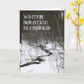 冬の至恵み カード (黄色い花)