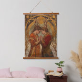 冬の至愛好家ウッドトップウォールタペストリー 吊り下げ型タペストリー (寝室)