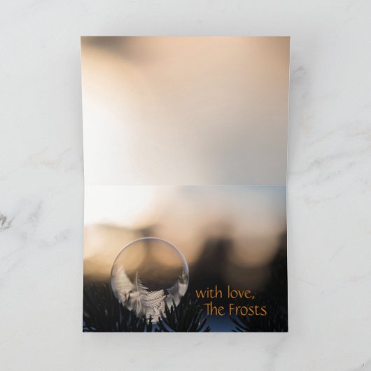 冬の至最長の日がライトウィンターに戻る シーズンカード (内部)