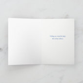 冬の至猫と犬かわいい詩の休日 カード (内部)