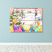 冬の至福 キャンバスプリント (インサイチュ (ウッドフロア))