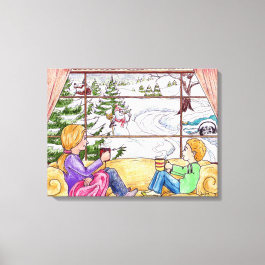 冬の至福 キャンバスプリント (正面)