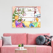 冬の至福 キャンバスプリント (インサイチュ (リビング))