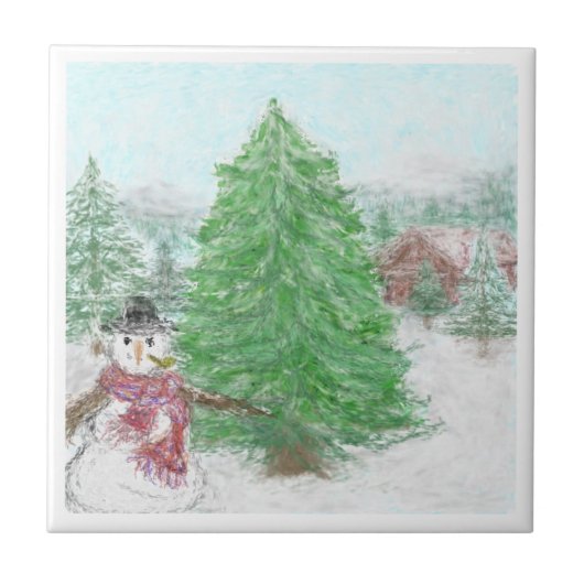 /冬の至福 タイル (正面)