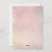 「冬の至福：軽いパステル新年の挨拶 シーズンカード (裏面)