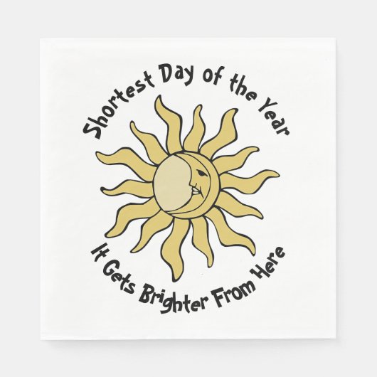 冬の至詩 スタンダードランチョンナプキン (正面)