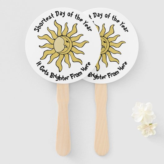 冬の至詩 ハンドファン (正面&裏面)