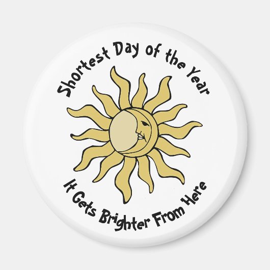 冬の至詩 マグネット (正面)