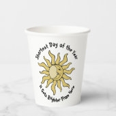 冬の至詩 紙コップ (正面)