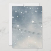 冬の至魅力的スノーウィビレッジコージーパーティー 招待状 (裏面)