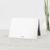 冬の至鹿の写真を折り畳んだ ノートカード (裏面)