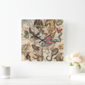 冬の至 スクエア壁時計 (ホーム)