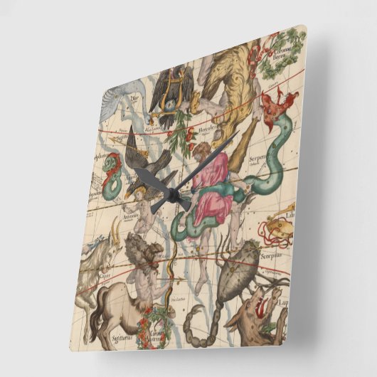 冬の至 スクエア壁時計 (傾斜)