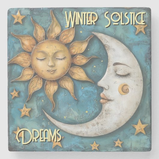 冬の至 ストーンコースター (正面)