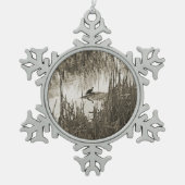 冬の至 スノーフレークピューターオーナメント (正面)