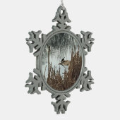 冬の至 スノーフレークピューターオーナメント (左)