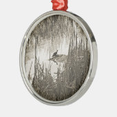 冬の至 メタルオーナメント (左)