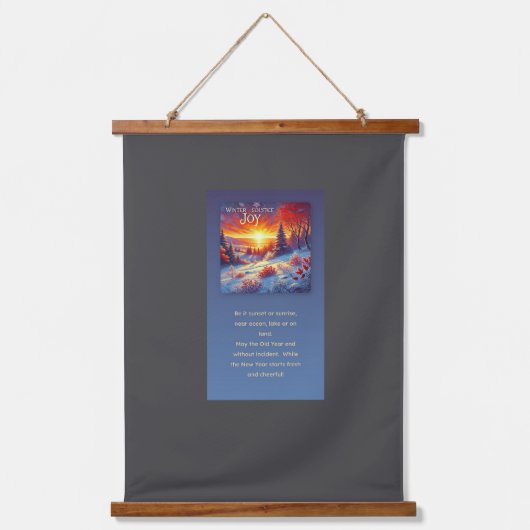 冬の至 吊り下げ型タペストリー (正面)