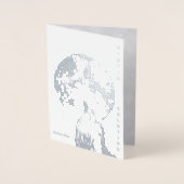 冬の至:自然からの挨拶 箔カード (正面)