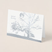 *冬の至: Prospect Park, NY--Holiday foil: 箔カード (正面)