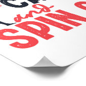 冬の色のガード保の穏やかさとスピンオンフラグ ポスター (角)