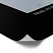 冬の色のポスターの樺の木への道 ポスター (角)