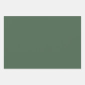 冬の色の折り返し紙フラットシートセット10 ラッピングペーパーシート (正面)