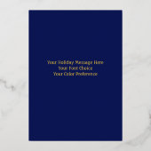 冬の色彩の鮮やか景色クリスマス 箔シーズンカード (裏面)