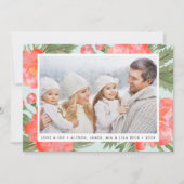 冬の芍薬 | ホリデー フォト カード (正面)