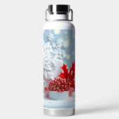 冬の花のコンポジション ウォーターボトル (背面)