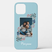 冬の花の写真パーソナライズされた名 Case-Mate iPhoneケース (裏面)