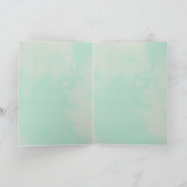 冬の花の動物のクリスマスパターン カード (内部)