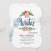 冬の花の招待状 招待状 (正面/裏面)