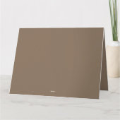 冬の花を添えた素朴なキリスト誕生の情景 カード (裏面)