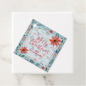 冬の花エレガントのホリデークリスマス フェイバータグ (インサイチュ)