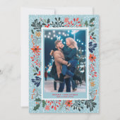 冬の花クリスマスの写真 シーズンカード (正面)
