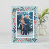 冬の花クリスマスの写真 シーズンカード (スタンド正面)