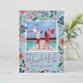 冬の花フォトクリスマス シーズンカード (スタンド正面)