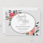 冬の花リースの駆け落ち発表 案内状 (正面)