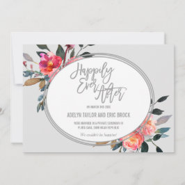 冬の花リースの駆け落ち発表 案内状