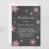 冬の花嫁の最後の夜のひととき シャンパンを飲む時間 招待状 (裏面)