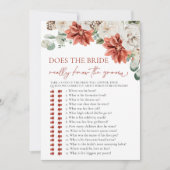 冬の花嫁は本当に新郎のゲームを知っている 招待状 (正面)