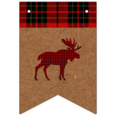 冬の花嫁バッファロープレイドパーティーメリークリスマス バンティングフラッグ (第1の旗)